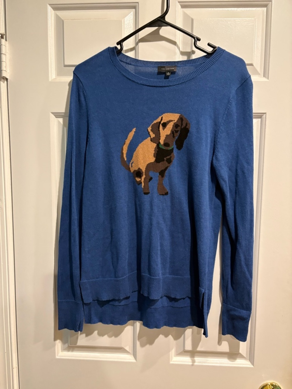 Limited lightweight sweater dog blue sz S